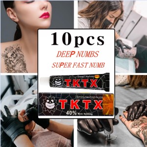 Black TK 40% Fast Tattoo Cream TK TopicalTattoo Cream 25 Minutes Fast 10 PCS