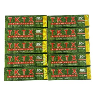 80%TK  Numbing Cream Speed Anesthesia for Operation Piercing Semi Permanent Makeup Eyebrow Lip Body Skin 100PCS