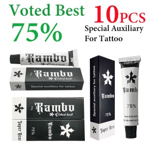 75% New Release The Original  Rambo  Numb Cream Anesthetic 3-5 Hours  Fast Skin Numb Cream 10PCS 