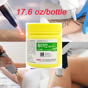 Tattoo Numbing Eyebrow Tattoo Laser Hair Removal Cream 15.6% J-Cain Semi Permanent Body Skin Numb Cream 17.6 Oz Korea J-CAIN 