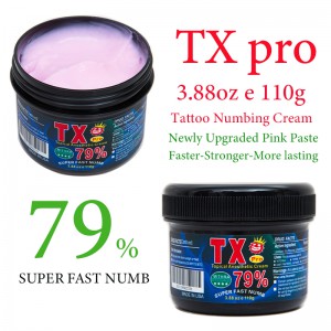 TX PRO Black 79% 3.88oz Can,  Semi-Permanent Tattoo Numbing Cream Pink Paste  1/2PCS Faster - Stronger - More Lasting Non-Oily
