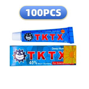 100PCS BLUE TK 40% TK Topical Tattoo Cream Tattoo Eyebrow Embroidered Semi Permanent