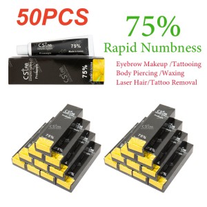 CSLAB 75%  The Original CSLAB Numb Cream Anesthetic 3-5 Hours  Fast Skin Numb Cream 50PCS